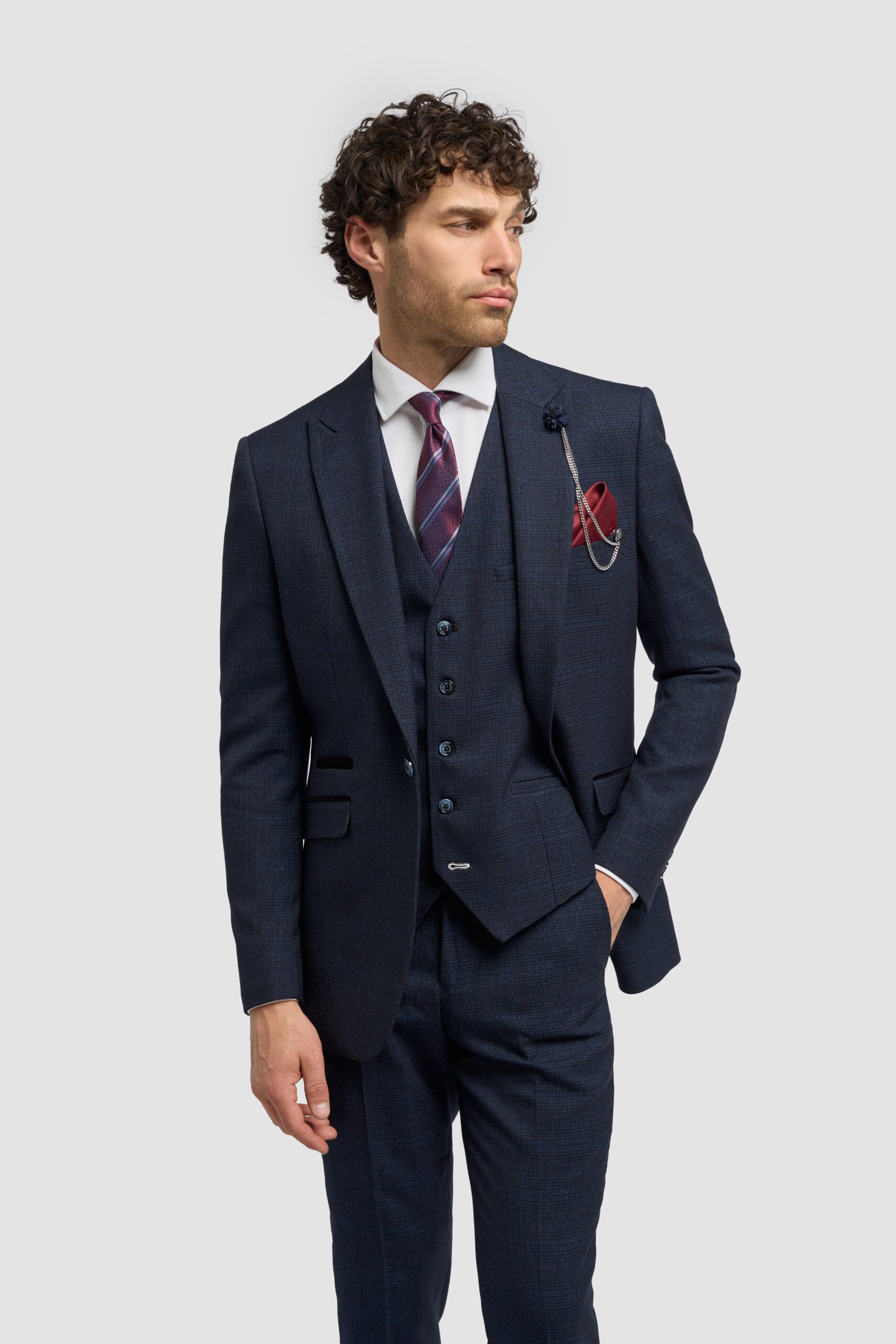 Gilet Homme Slim Fit - Pour Mariage, Soirée Et Look élégant - 9